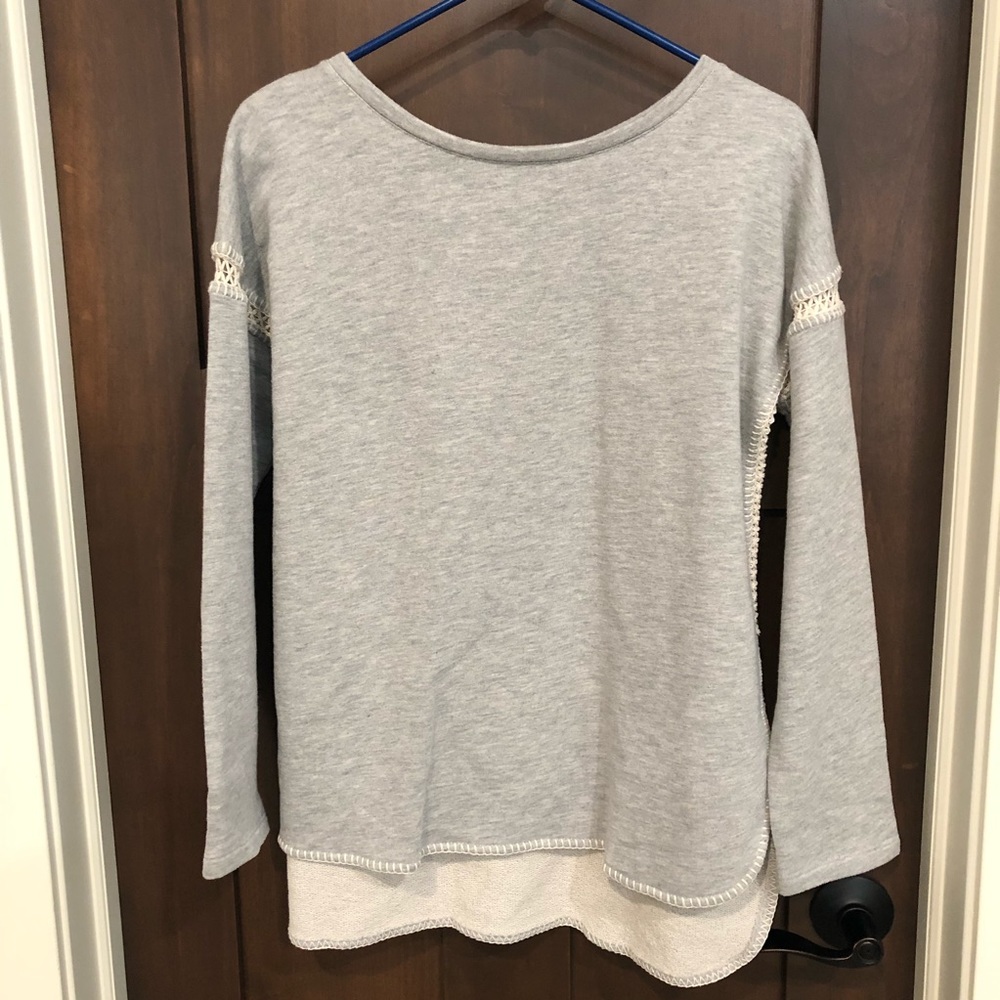 Soft Surroundings gray sweatshirt